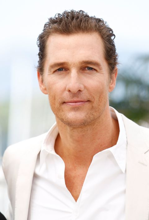 Matthew McConaughey poses for the "Mud" photocall on Saturday in Cannes.