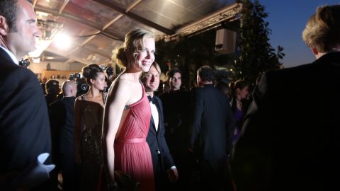 Nicole Kidman and her husband Keith Urban leave after the screening of "The Paperboy" on Thursday, May 24.