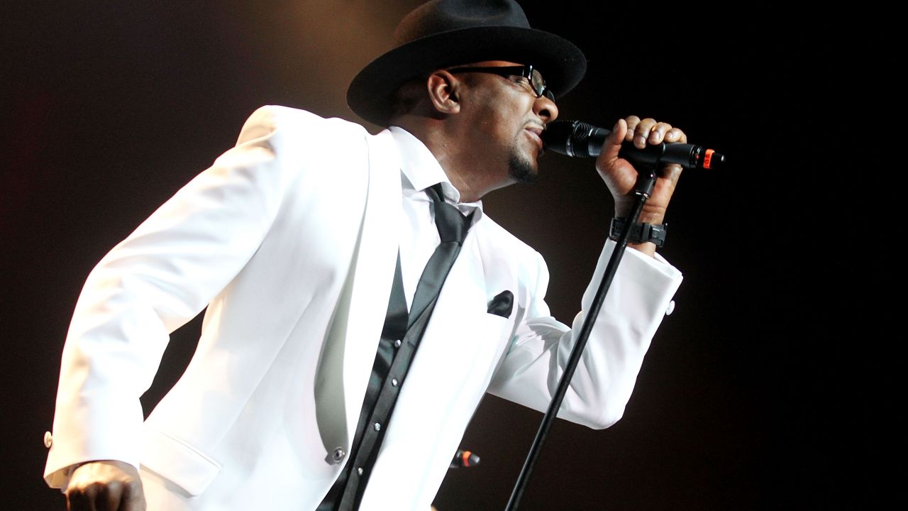 Bobby Brown performs with New Edition on February 18, 2012 in Uncasville, Connecticut.