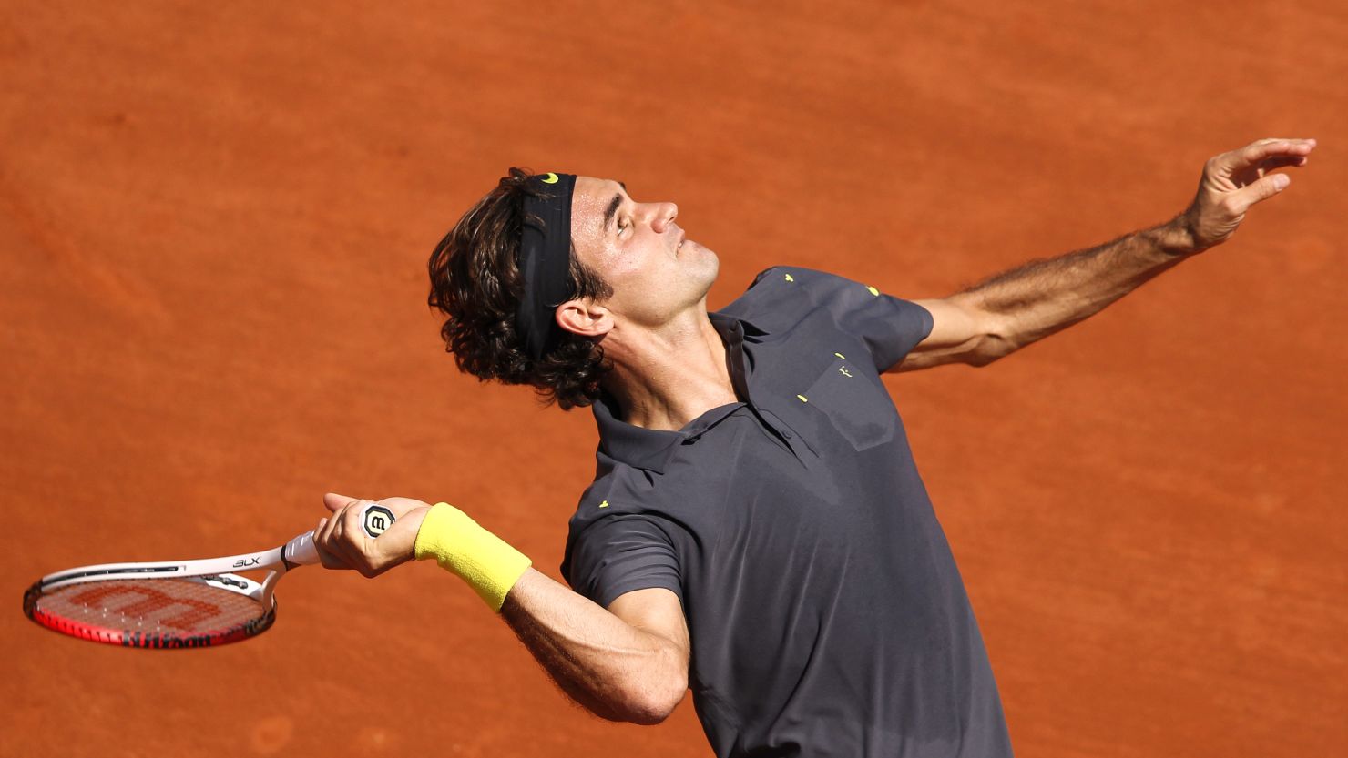 Roger Federer's victory in the first round of the French Open was his 233rd in major championships