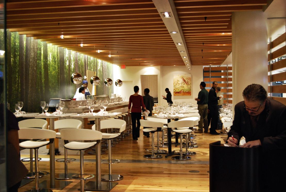 Jessica Vazquez Torres loves the food at One Flew South in Concourse E.