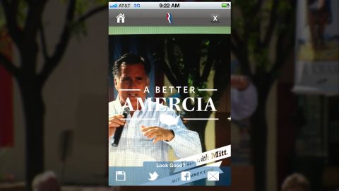 A typo on a new mobile app from the Romney campaign was the butt of jokes on social media on Wednesday.