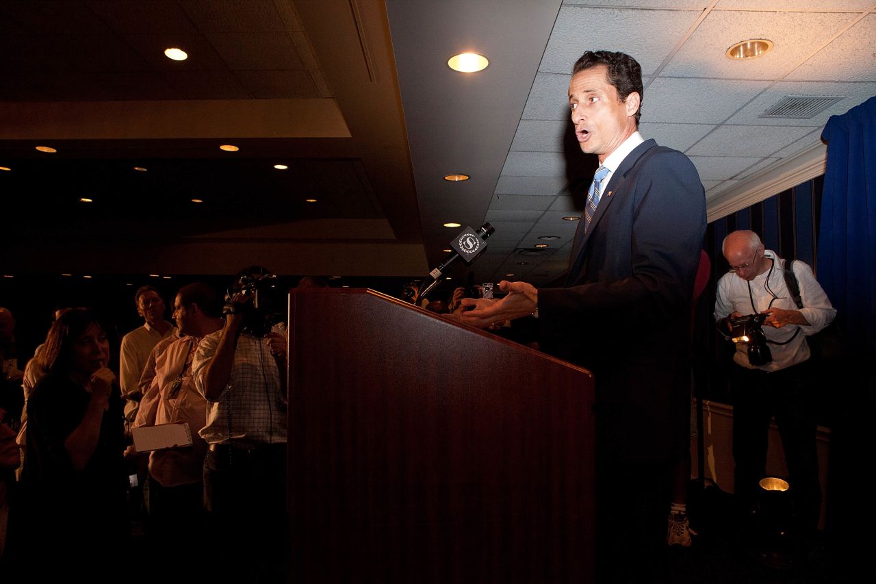 Then-Rep. <strong>Anthony Weiner</strong>, D-New York, who got caught up in a Twitter photo scandal, told <a href="http://cnnpressroom.blogs.cnn.com/2011/06/01/rep-weiner-i-dont-know-what-photographs-are-out-there-in-the-world-of-me/">CNN's Wolf Blitzer</a>: "I had no idea what happened that night. ... Sometimes a prank is a prank."