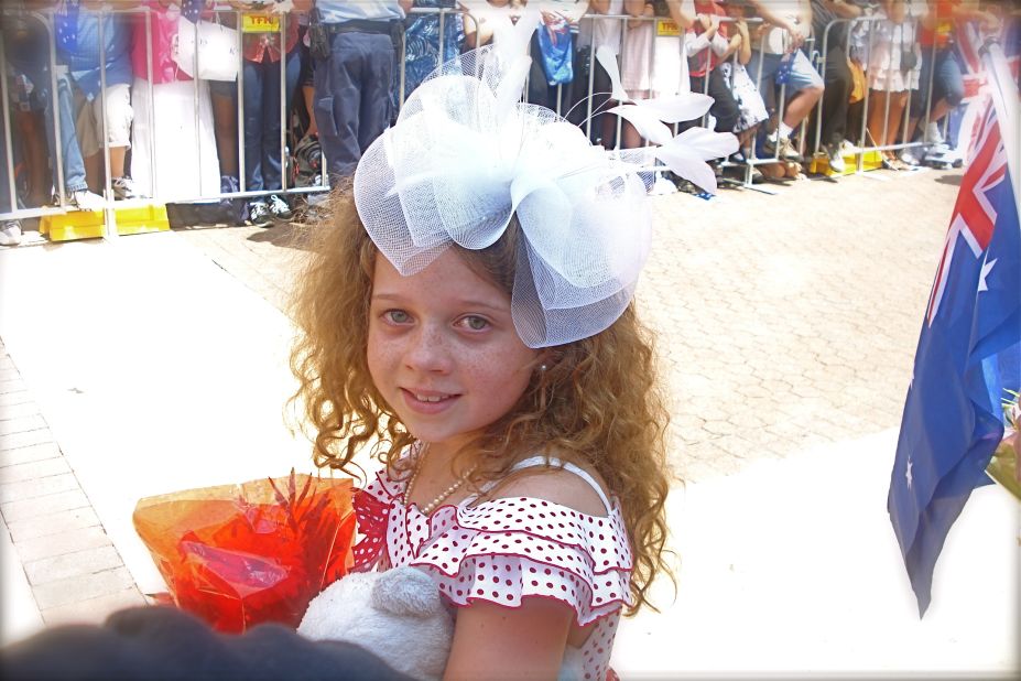 Tatum Botha, then aged nine, waits to meet the queen in Brisbane, Australia on October 24, 2011. Tatum had previously written to the queen and wanted to meet her for as long as she could remember, mom Chaleen Botha told CNN. 