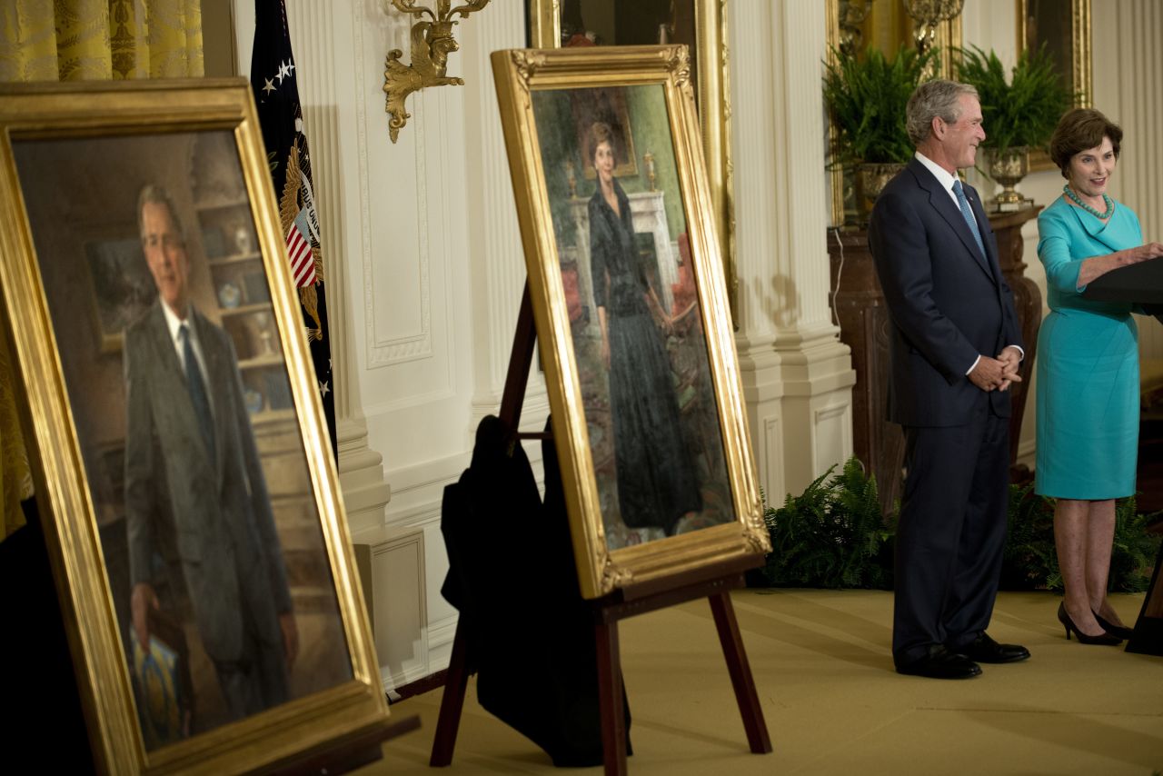 This is the first time that Bush and Obama have been together since they both marked the 10-year anniversary of the World Trade Center attacks with a somber remembrance at ground zero.