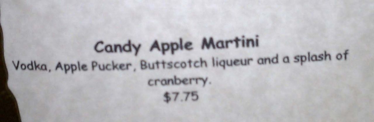 This drink was on the menu at a Phoenix restaurant. 