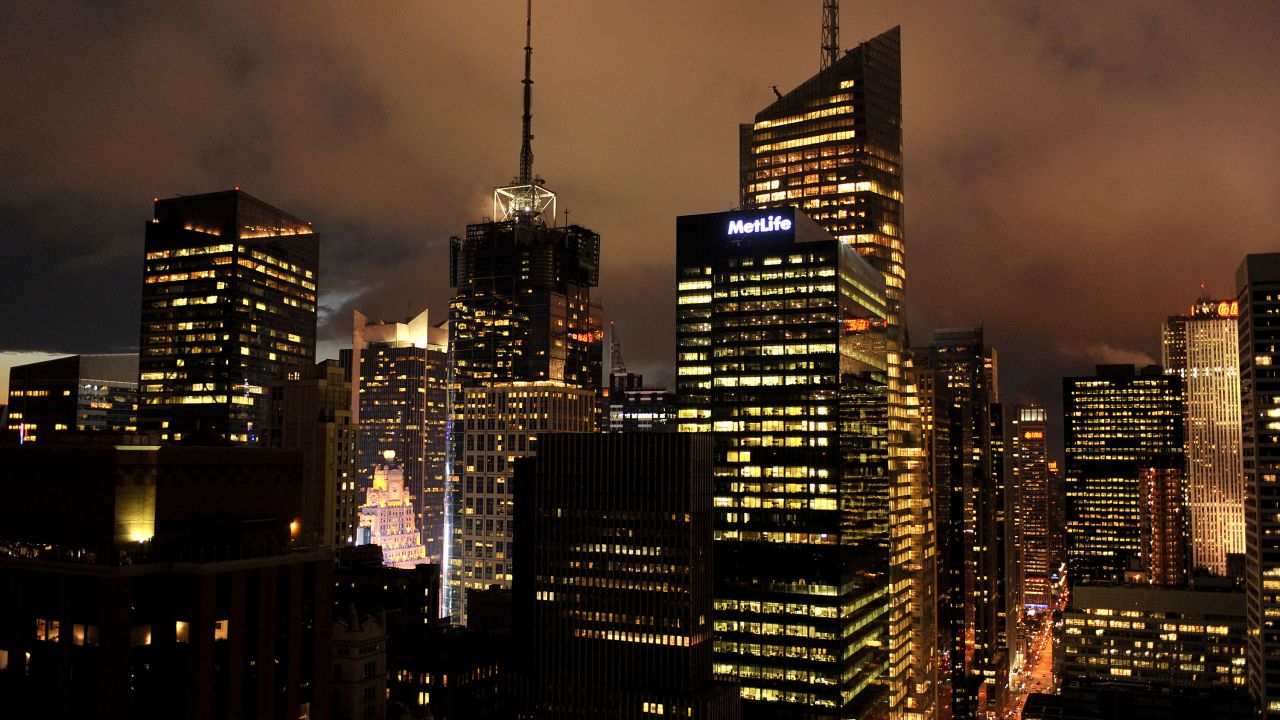 The New York City skyline is seen from the third annual OpenA.I.R: Artist in Residence Summer Concert Series hosted by Gotham Organization at Atlas New York on June 24, 2009 in New York City. (Photo by Rob Loud/Getty Images for Gotham Organization)