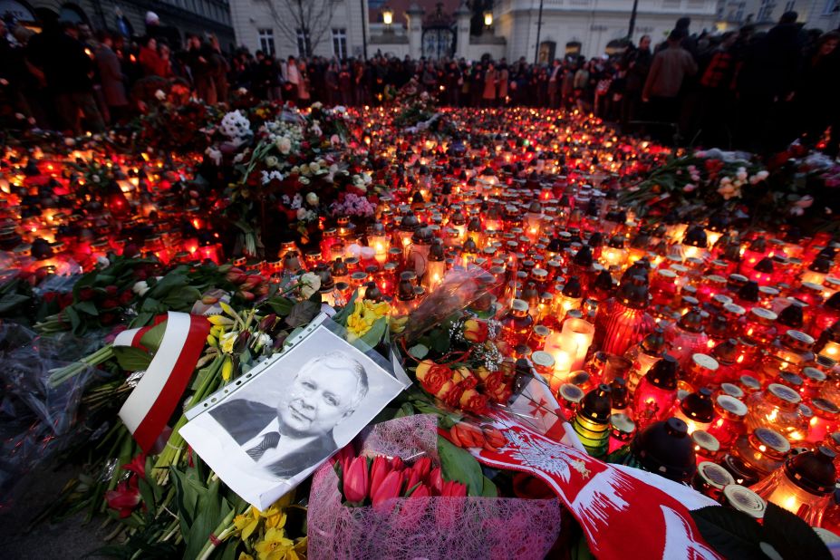 A plane carrying Polish President Lech Kaczynski crashed as it tried to land at an airport near the Russian city of Smolensk on April 10, 2010. Kaczynski was among the 97 people killed.