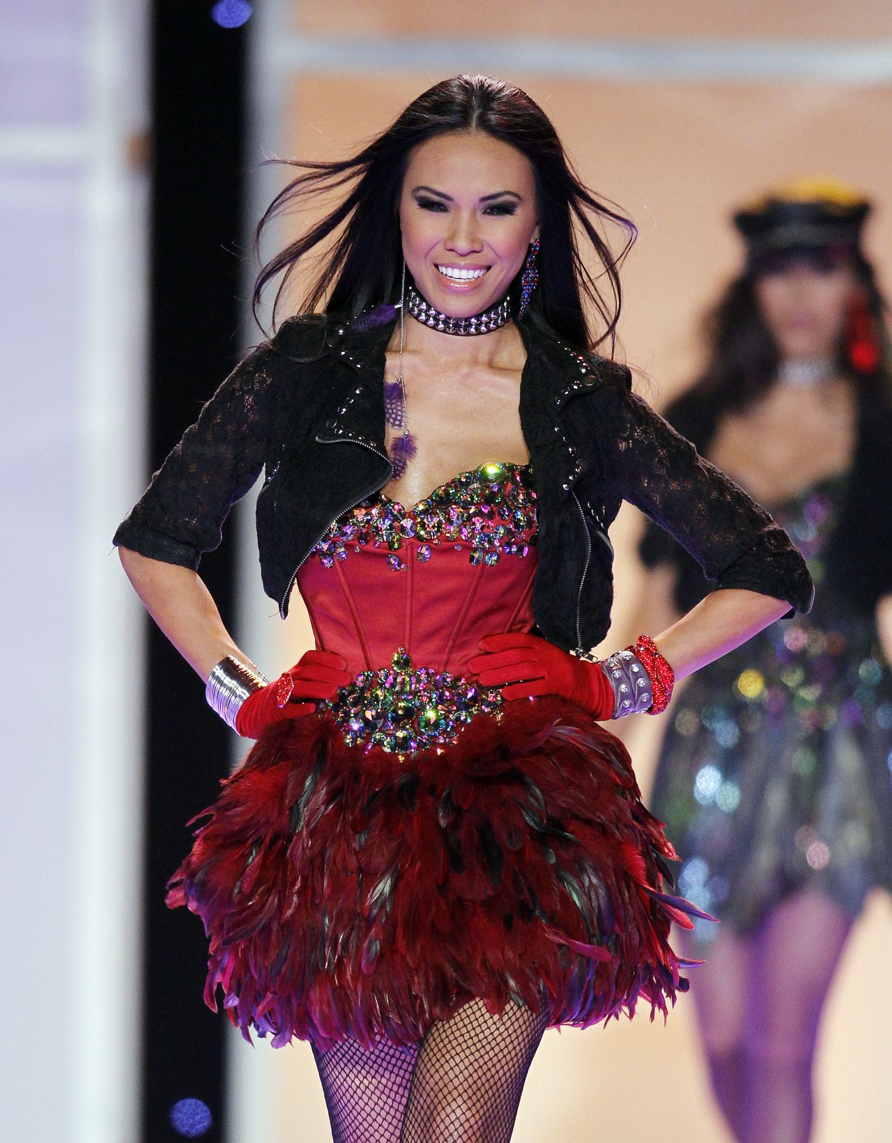 Nitaya Panemalaythong, Miss Minnesota, walks the runway during the opening "fashion show" portion of the competition.