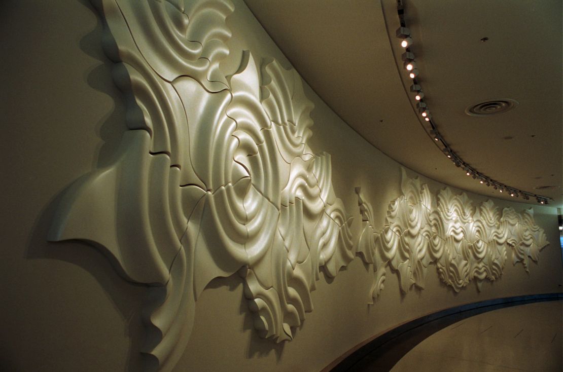 An art installation in Boarding Area A of San Francisco International Airport. 