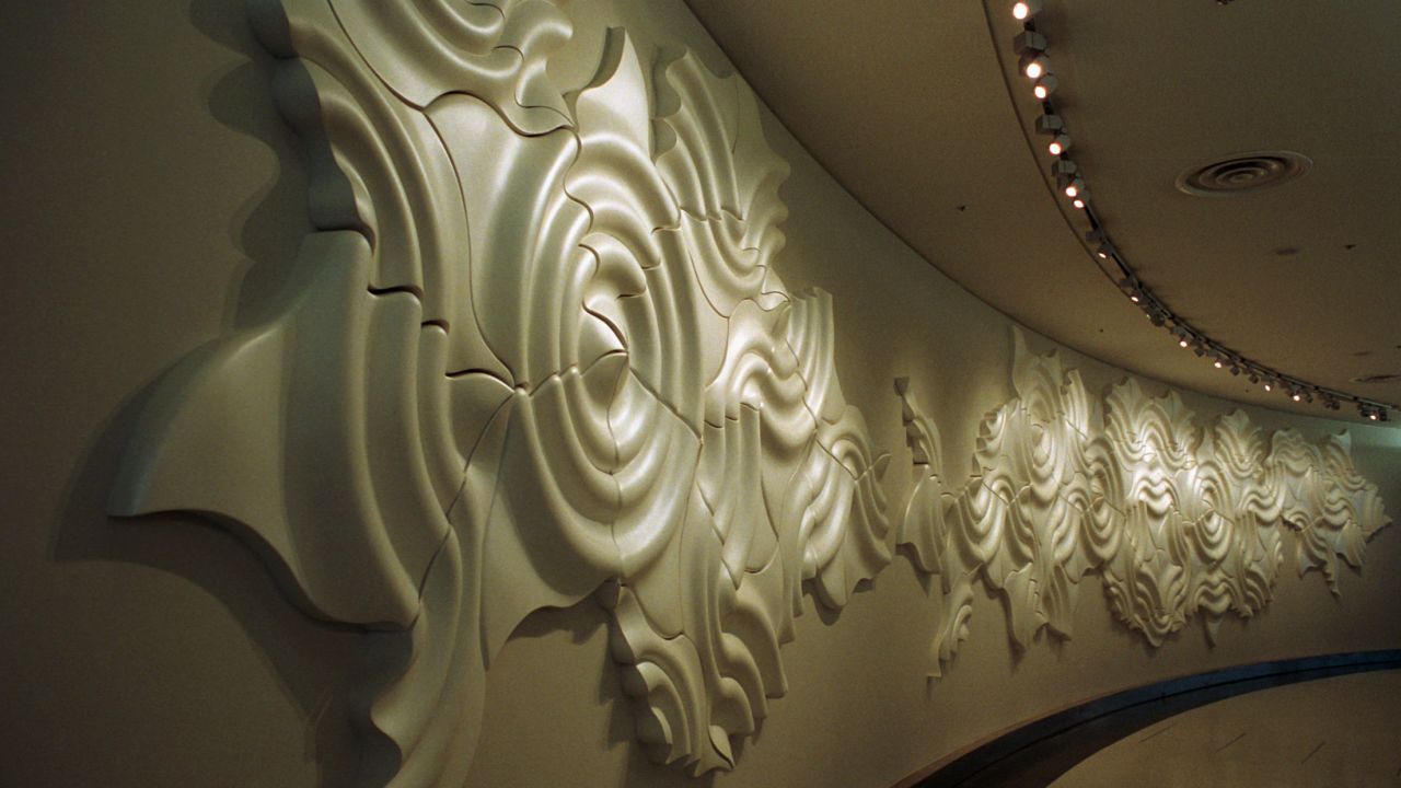 An art installation in Boarding Area A of San Francisco International Airport.