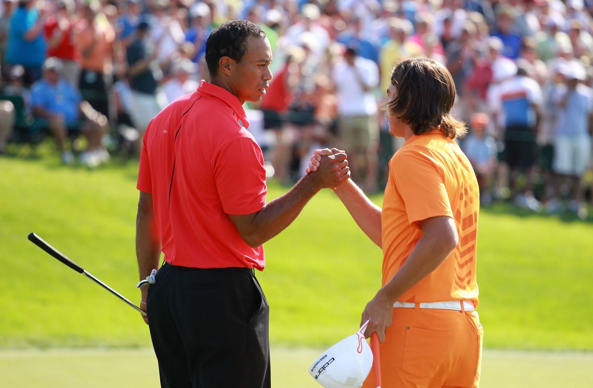 He completely overshadowed rising star Rickie Fowler in the final round, with his highly-rated playing partner slumping to a 12-over 84 after being in title contention. 