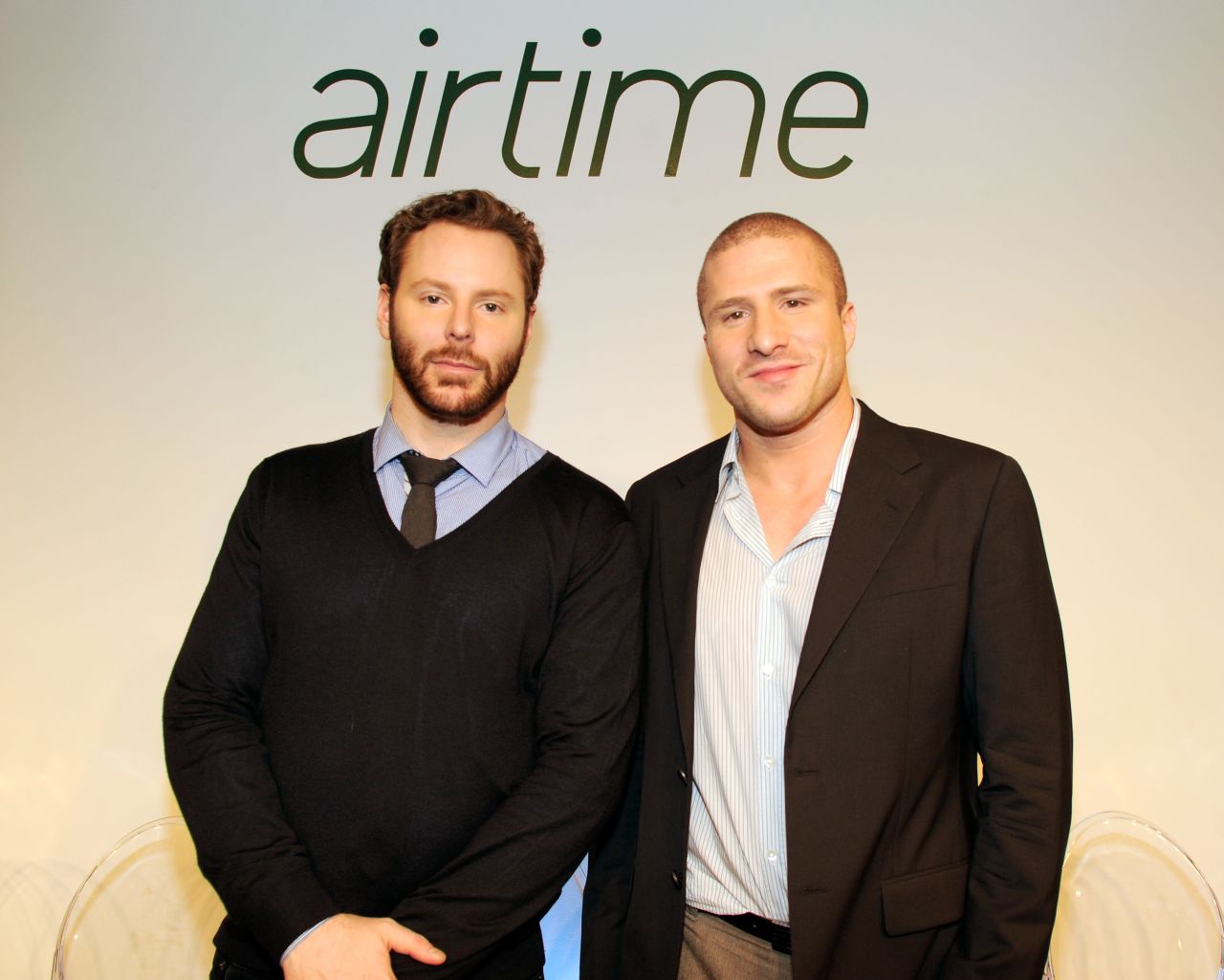 Airtime, a video-chat service created by tech hotshots Sean Parker, left, and Shawn Fanning, launched with a glitzy party in June. Four months later, it had just 10,000 active users.