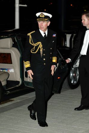 Such is the royal's enthusiasm for the sea that, in 2002, Prince Charles even arrived for a screening of the James Bond film "Die Another Day" decked out in full admiralty gear. 