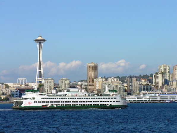 Despite Seattle's frequent rain, iReporter Jane Crummett says the city has the bluest skies around when the sun is out.