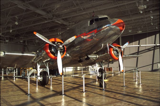 American Airlines, one of the airliner's first operators, features an immaculately restored DC-3 at its museum near the Dallas-Fort Worth airport in Texas.