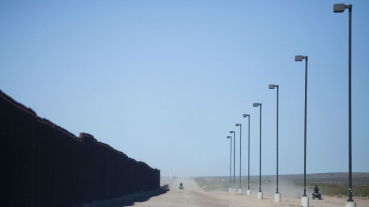 Border Patrol officers roam the U.S. side of the border between Palomas, Mexico, and Columbus.