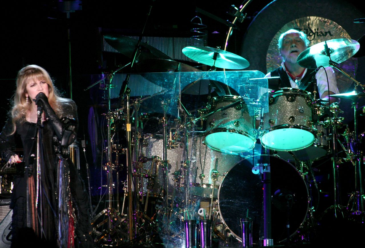 Stevie Nicks and Mick Fleetwood perform at Wembley Arena in 2009. 