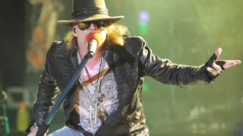 Singer Axl Rose of Guns N' Roses performs at the Hollywood Palladium in March in Hollywood, California. 
