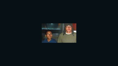 Jordan Turner, left, stands with his brother Neil, who was killed in Afghanistan last year.