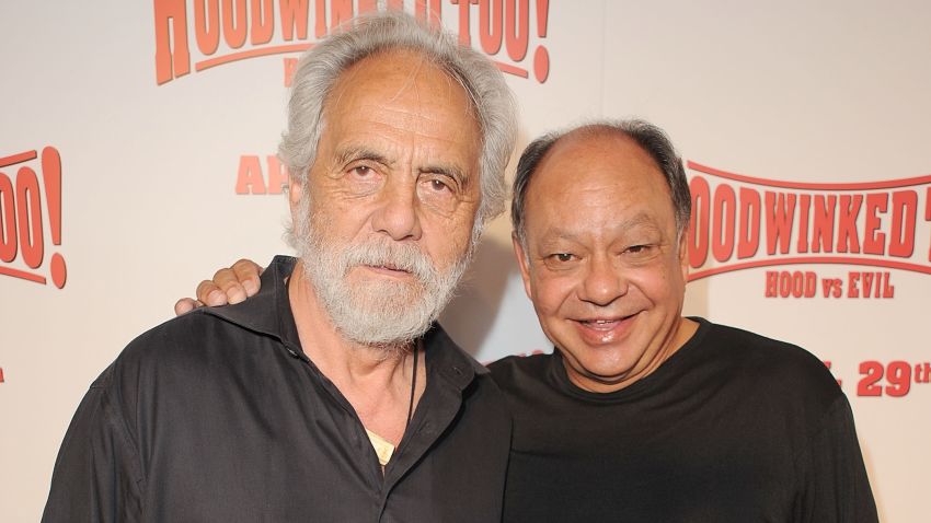 LOS ANGELES, CA - APRIL 16: Actors Tommy Chong and Cheech Marin attend the HOODWINKED TOO! HOOD vs EVIL Premiere Hosted by Heidi Klum, Maurice Kanbar and Harvey Weinstein at the Pacific Theaters at The Grove on April 16, 2011 in Los Angeles, California. (Photo by Jason Merritt/Getty Images) 