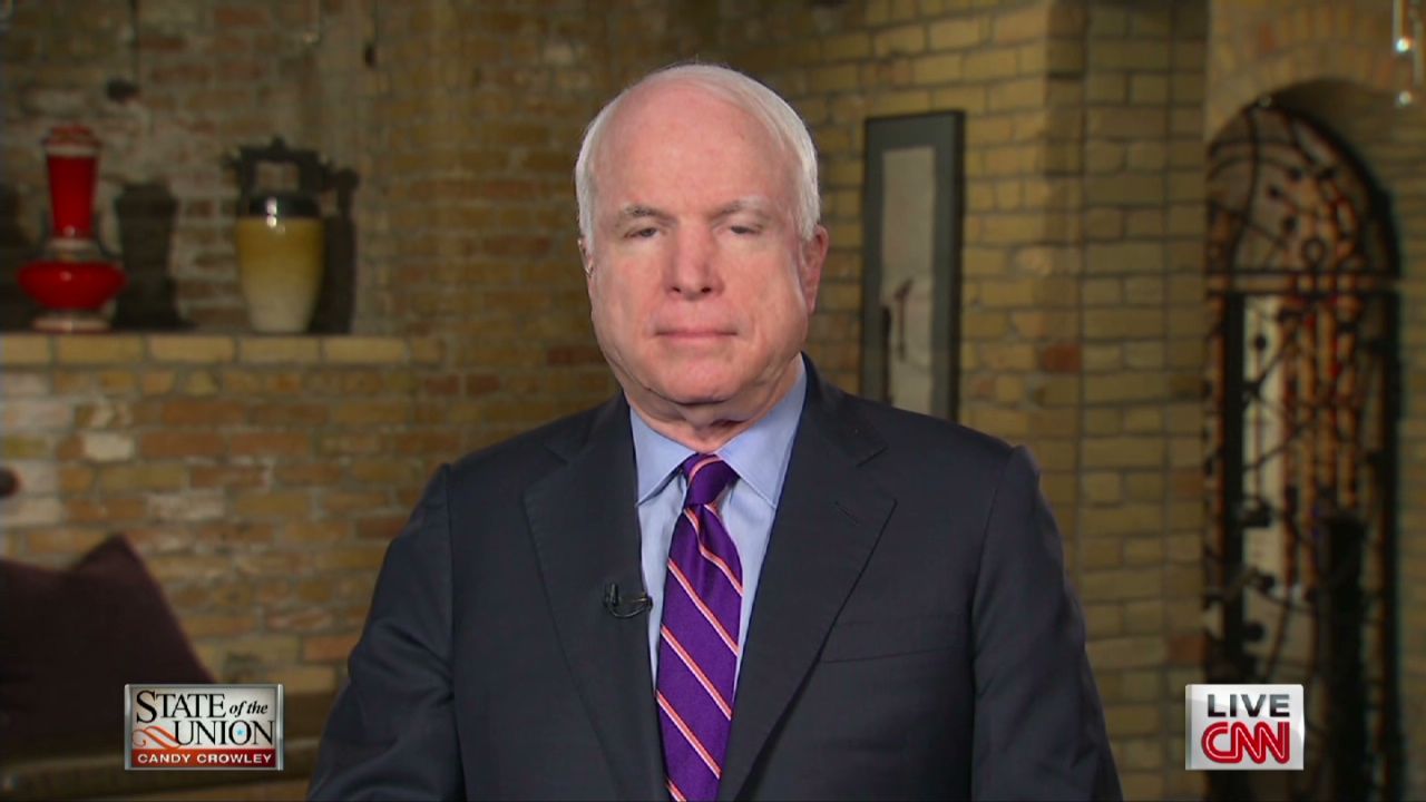 Sen. John McCain says his comments on recent leaks are not election-year partisanship.