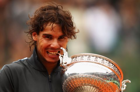 Nadal lifted the Coupe des Mousquetaires trophy for the seventh time in eight years at a tournament where he has lost only once in 53 matches.