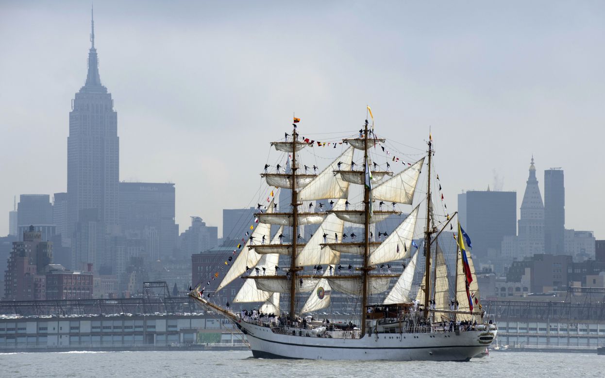 The first major tall ship event of the year was "Fleet Week" in New York City.  The event saw an international fleet of tall ships invade Manhattan's harbor, including the beautiful "ARC Gloria" from Colombia.