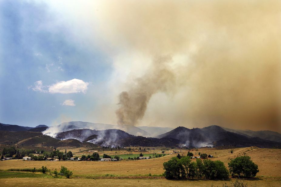 The High Park Fire -- about 15 miles west of Fort Collins -- doubled in size overnight to 36,930 acres, or more than 57 square miles, authorities said Monday.
