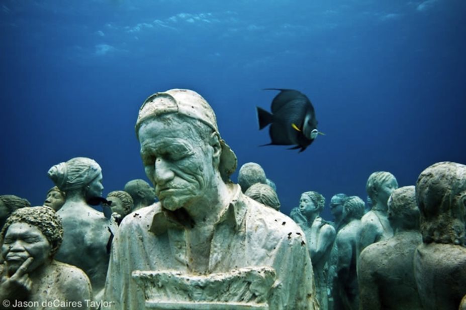 The Museo Subacuatico de Arte (otherwise known as the Cancun Underwater Museum) is an underwater museum with no walls, guides or descriptive plaques.