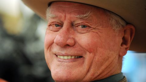 Actor Larry Hagman played the original handsome arch-villain J.R. Ewing on the prime-time soap "Dallas."