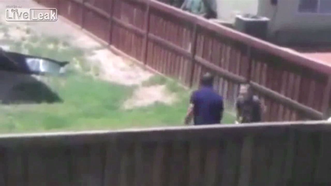 Man recorded while hitting stepson