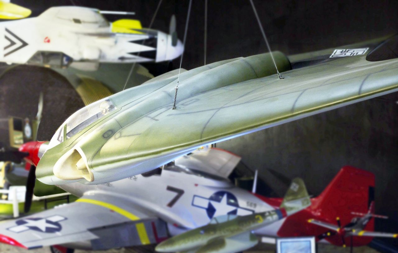 Nazi Germany's Horten 229 V3 was "the first pure flying wing powered by a turbojet," according to the museum. It also was the "first aircraft designed to incorporate what became known as stealth technology." The museum's exhibit is a full-scale replica built by Northrop Grumman from original plans.