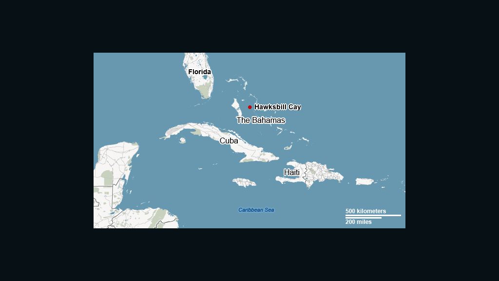 Hawksbill Cay map