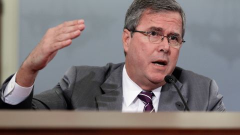 Former Florida Gov. Jeb Bush testifies this month before the House Budget Committee. 