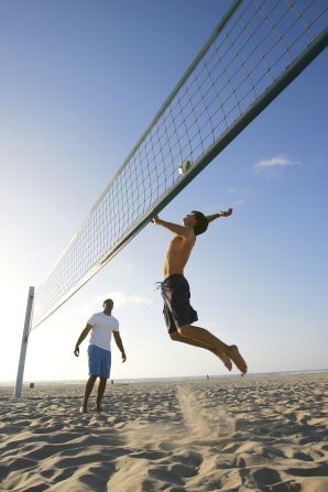 Sand and surf make the beach a prime spot to enjoy some fun and physical fitness. Whether you take a walk or join in a game of beach volleyball, the sandy terrain will provide you with less stability, making for a more challenging workout. 