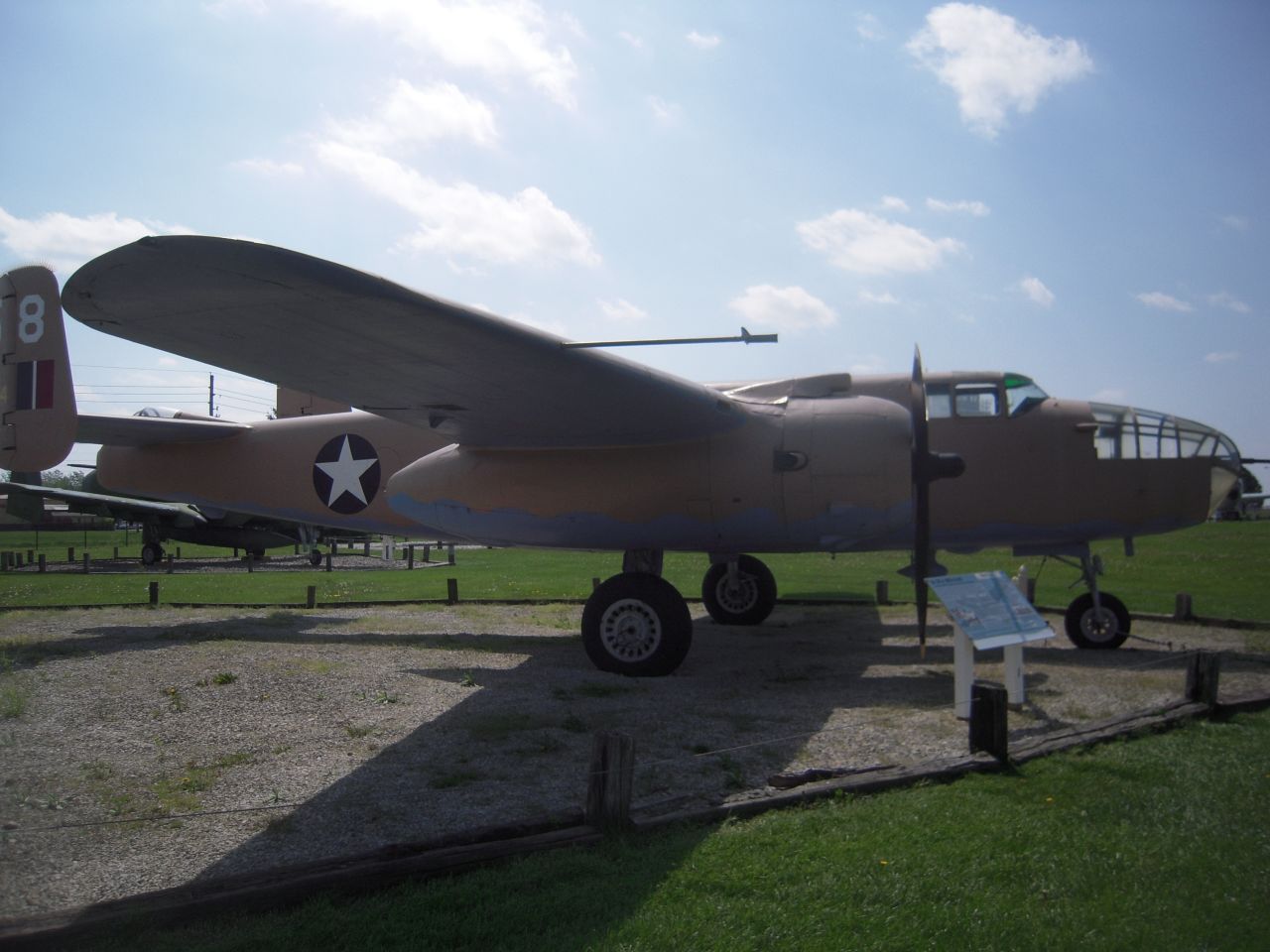 This bomber was one of several B-25 Mitchells flown in the 1970 film "<a href="http://www.imdb.com/title/tt0065528/" target="_blank" target="_blank">Catch-22.</a>" Named "Passionate Paulette," it's one of 139 surviving B-25s, 48 of which are still flying, <a href="http://www.grissomairmuseum.com/?page_id=283" target="_blank" target="_blank">according to Grissom Air Museum.</a>