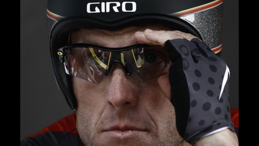 Ahead of what he said would be his last Tour de France, Armstrong gears up for the start of the race in 2010.