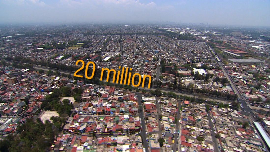 The Mexican capital is home to more than 20 million people ...