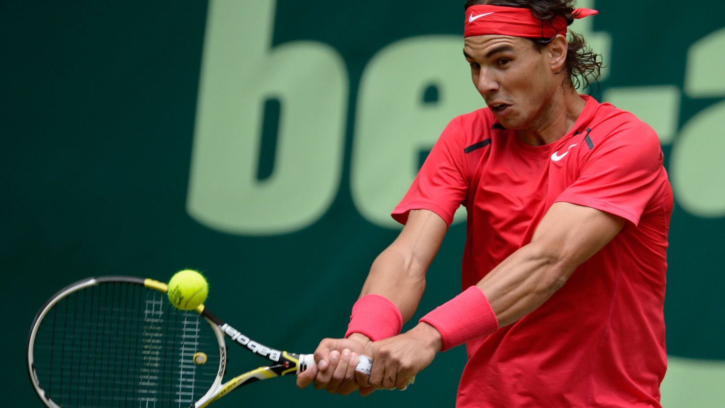 Rafael Nadal is preparing for the Wimbledon championships with his second trip to the grass courts of Halle.