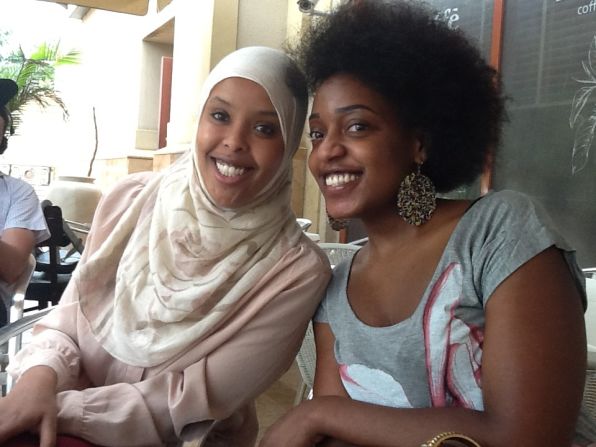 Errol conducts an experiment to see just how connected Nairobi, Kenya, is. He sends out a tweet, inviting people to come to meet him in a Nairobian cafe, and waits to see who turns up. Here are two of the half a dozen participants, Diane Munezero and Nahla Abass.
