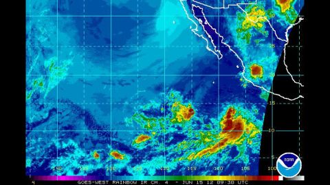 Tropical Storm Carlotta churns in the Pacific Ocean, heading toward Mexico's southwest coast.
