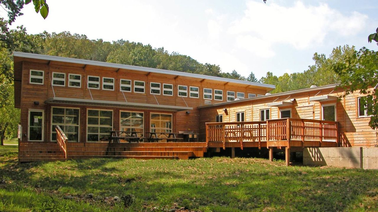 Certified: Living -- Located at Tyson Research Center, an environmental field station for Washington University in St. Louis, the Learning Center fosters indoor/outdoor education with a large multi-use classroom that opens directly out to a white oak deck. All materials used in construction were sourced locally. 