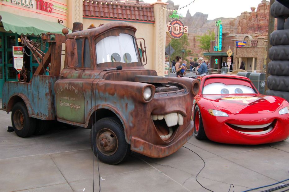 Kids who've grown up with Pixar's "Cars" movie will find all their favorite characters in the new park.