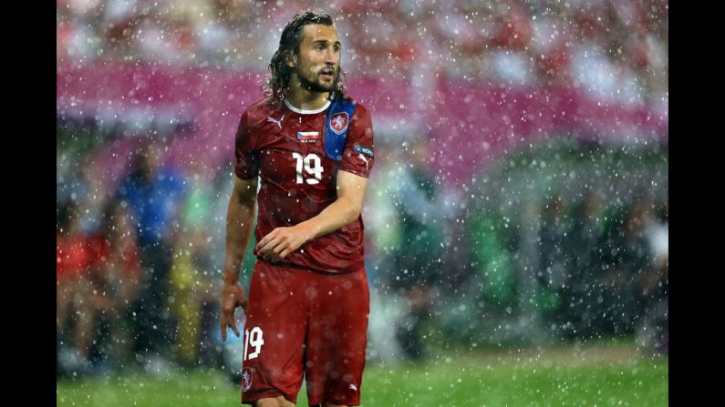 Petr Jiracek of Czech Republic looks on during the match between Czech Republic and Poland.