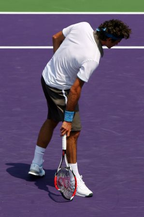 Roger Federer is a calm and collected presence on the tennis court -- most of the time. In a rare moment of weakness, the former world No. 1 smashed his racket when things weren't going his way in a match with current top-ranked star Novak Djokovic in 2009.