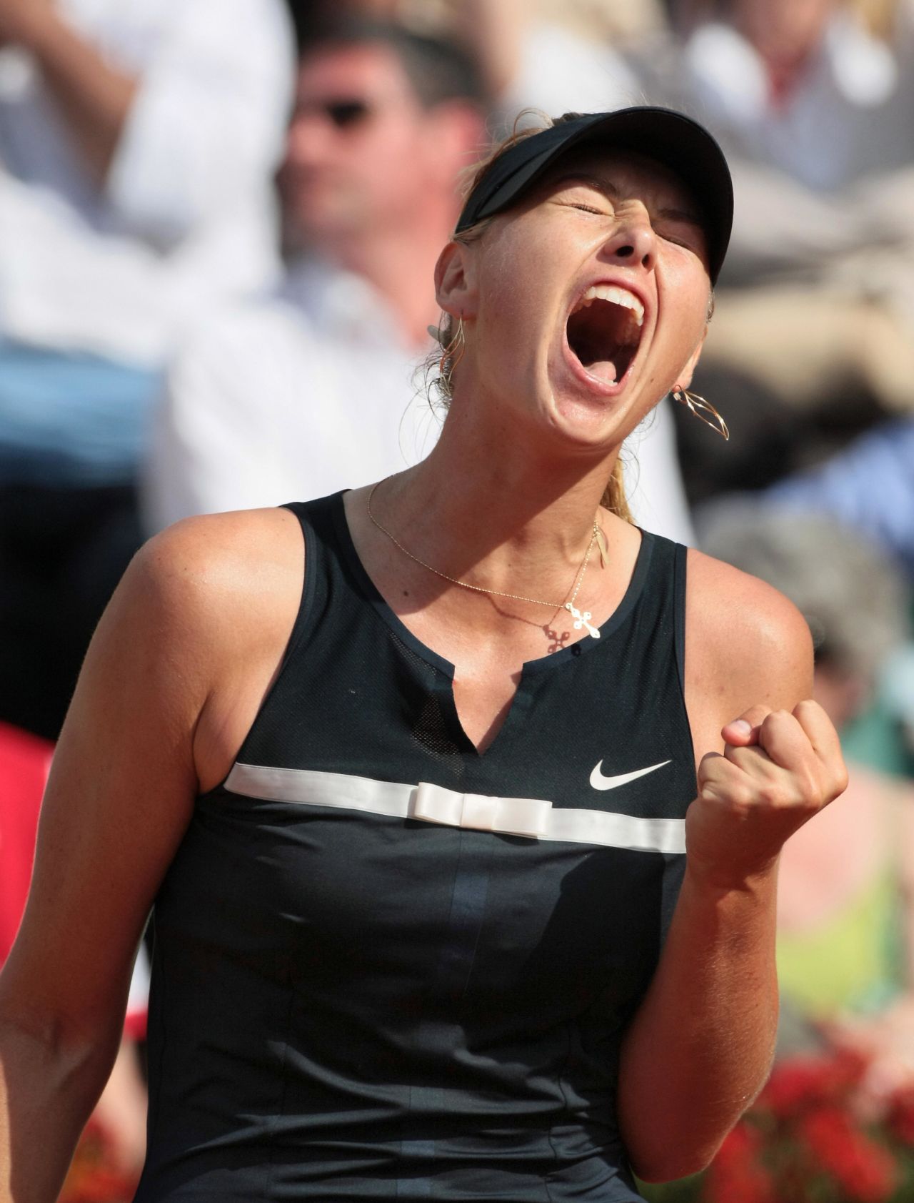French Open champion Maria Sharapova is famous for her on-court shrieks. But at Roland Garros in 2008, the current world No. 1 aimed a verbal volley at the Paris crowd after being heckled during a clash with Dinara Safina.