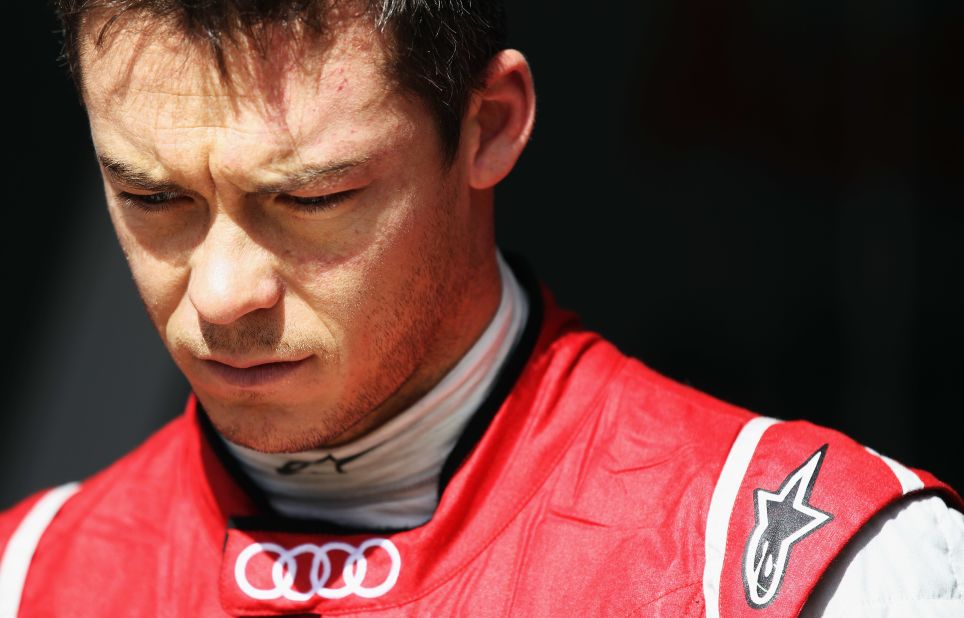 Lotterer looks on during one of his breaks from driving in the race, which would end with Audi's 11th win in 13 years.