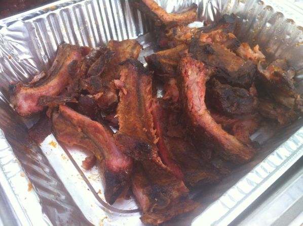 Babyback ribs from pitmaster Mike Mills of 17th Street BBQ, Murphysboro, Illinois