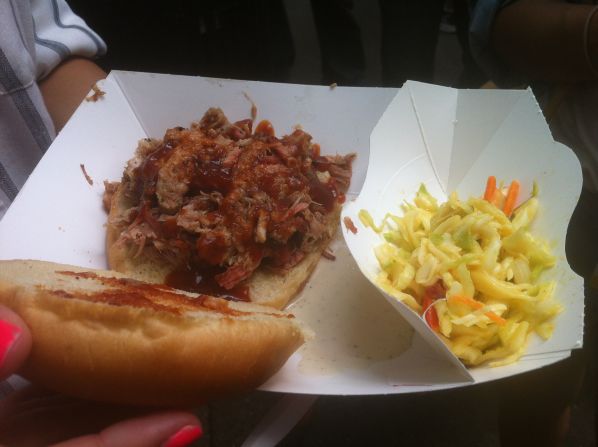 Pulled pork shoulder from pitmaster Chris Lilly of Big Bob Gibson Bar-B-Q, Decatur, Alabama
